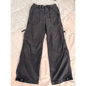 GAP Kids Boys Black Utility Loose Pants Size XL (12) Drawstring Waist Pockets